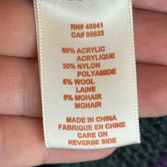 Adventura Wool/Mohair Open Knit Cardigan Size Small - Picture 3 of 5